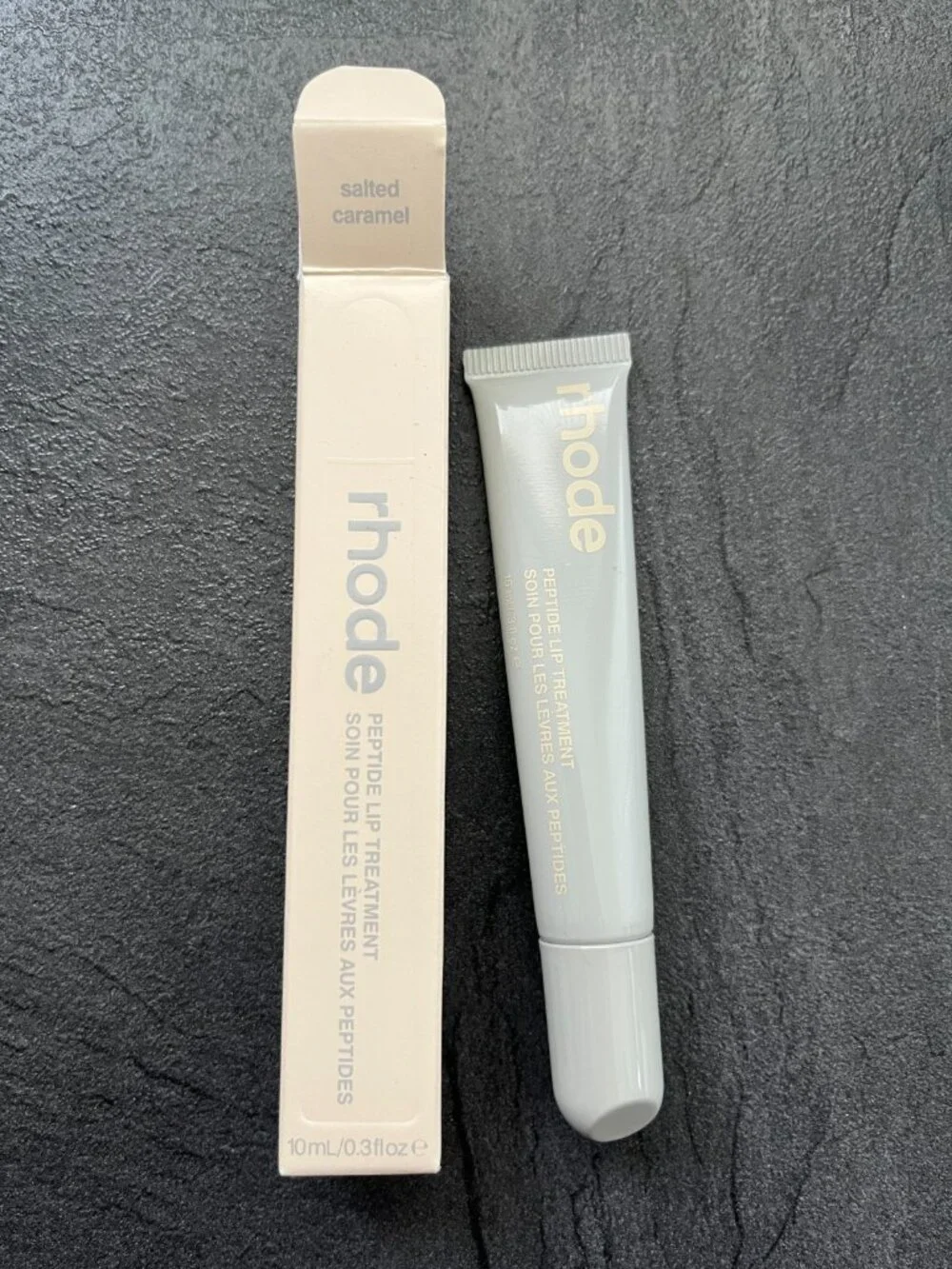 RHODE Skin Peptide Lip Tint in Salted Caramel - NIB Full Size Hailey Bieber
